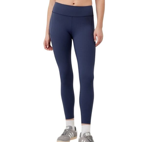 Outdoor Voices Women’s Super Form Legging Navy Blue Size Small Side Pockets - Picture 2 of 8